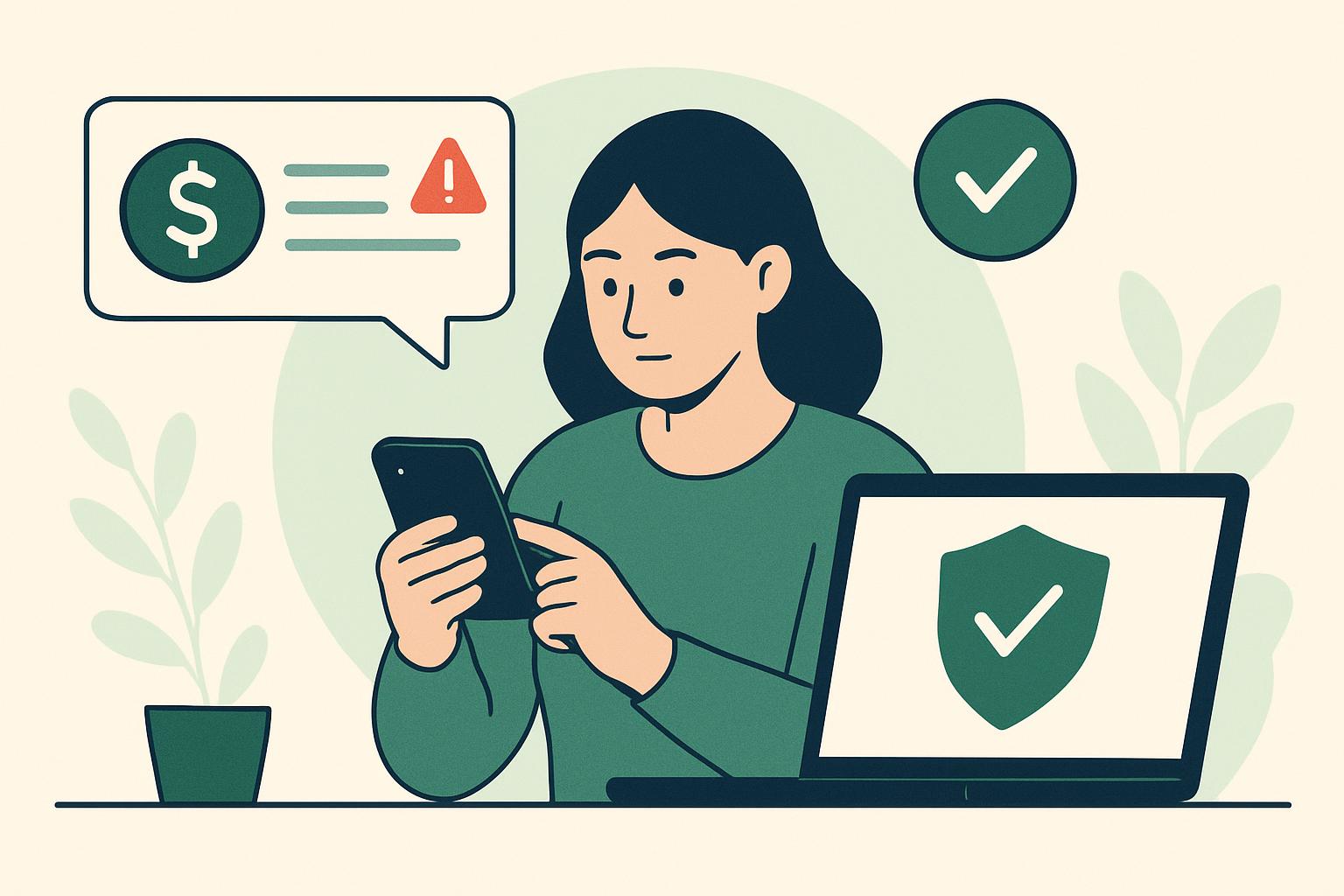 AI illustration: Spotting the Red Flags: How to Identify Suspicious 'Easy Side Income' Messages