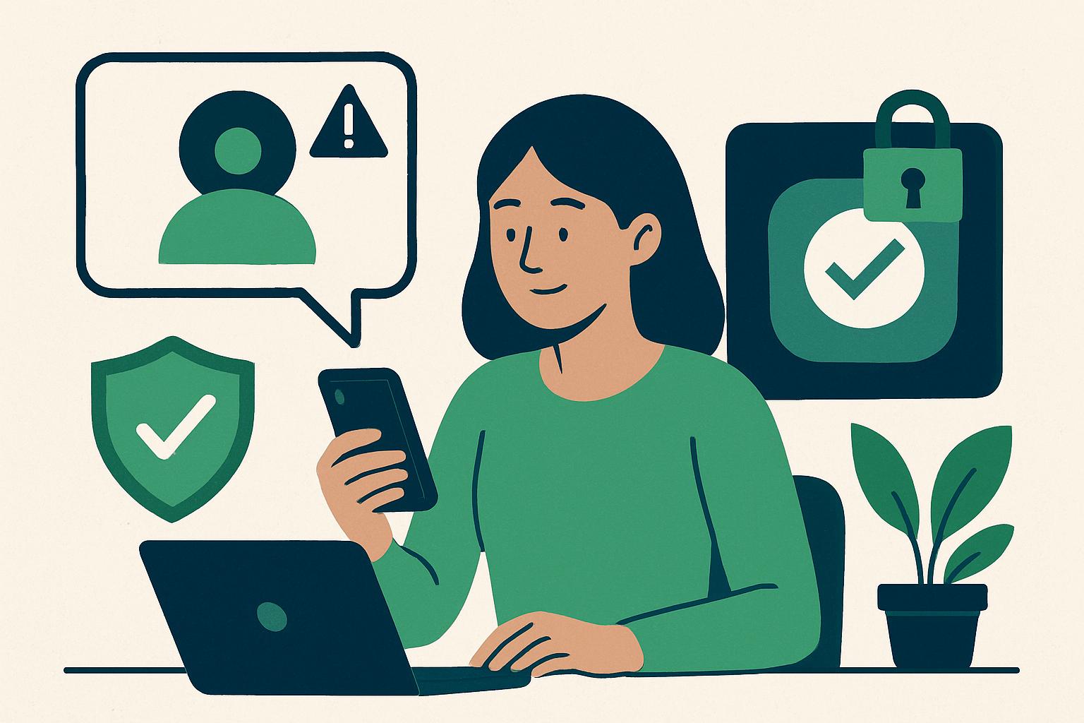 AI illustration: What to Avoid When You Receive a Message from an Unknown Sender