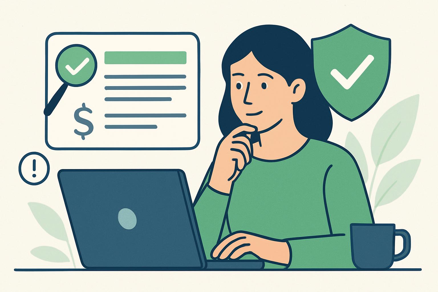 AI illustration: A Practical Safety Checklist for Verifying Payment Proof Screenshots