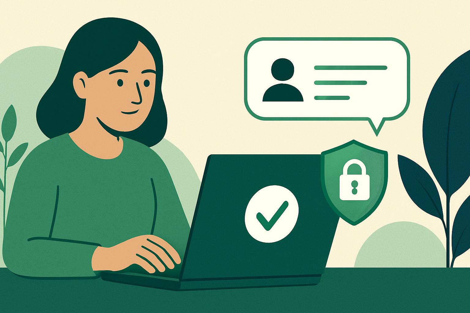 AI illustration: Keeping Your Personal Information Safe When Inspecting Customer Support Messages