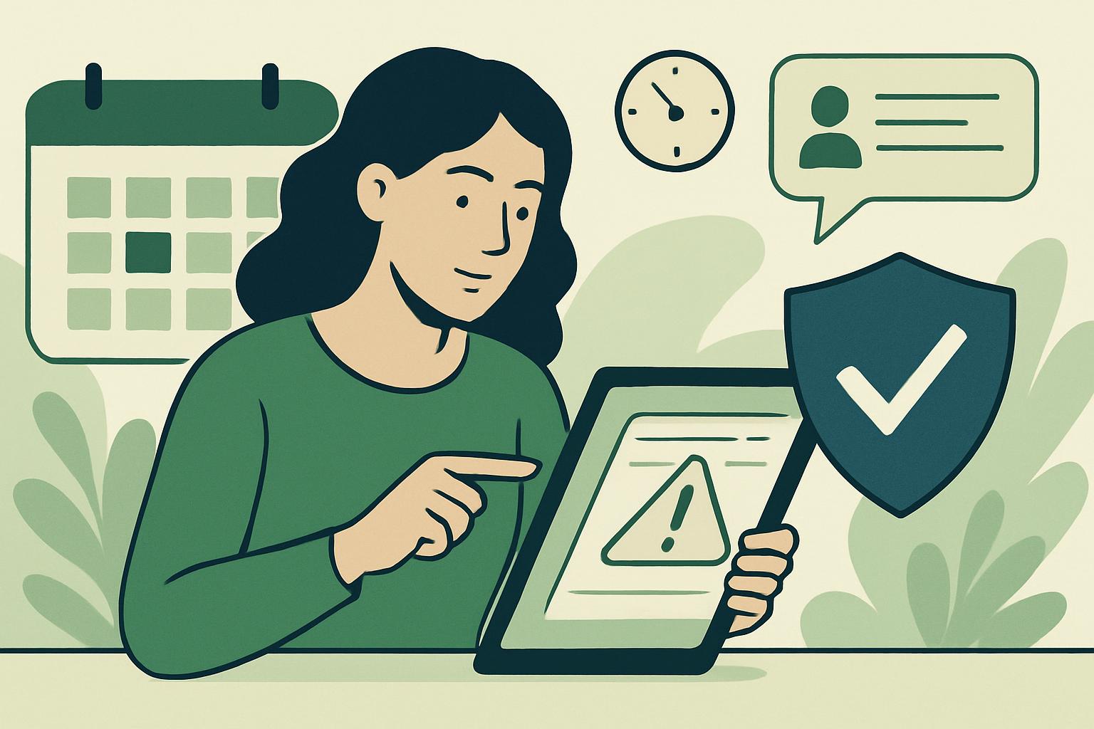 AI illustration: Recognizing Warning Signs in Unexpected Calendar Invitations